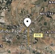 Map of Roger Sabon Chateauneuf Pape Olivets